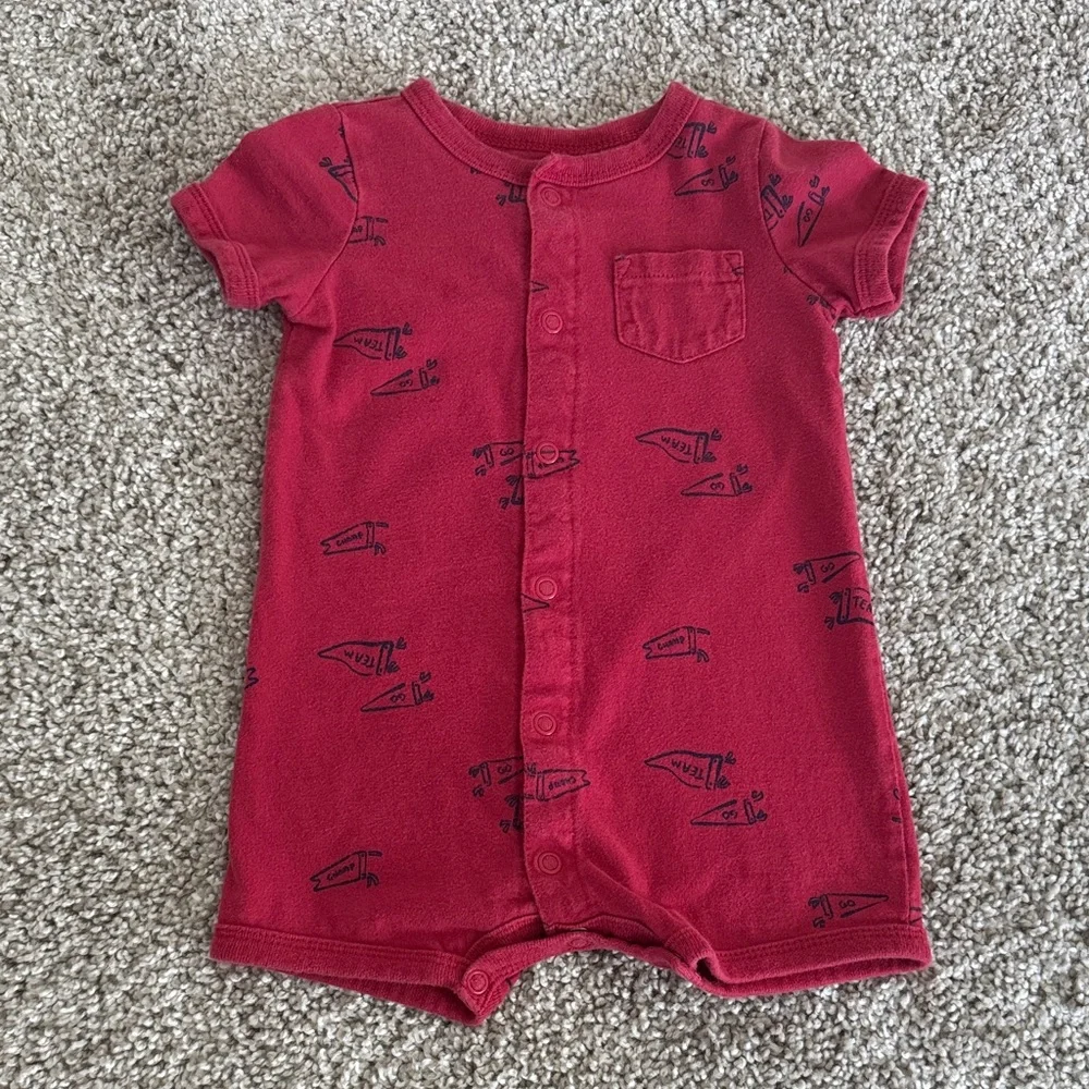 Carter's Go Team Pennant Baby Romper